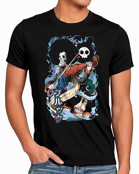 style3 T-Shirt Brook japan one piece japan anime luffy manga monkey ruffy günstig online kaufen