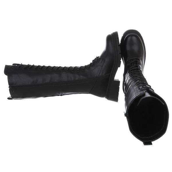 Ital-Design Langer Schnürstiefel für Damen – günstig online kaufen