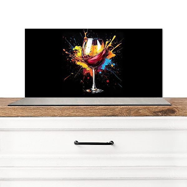 MuchoWow Küchenrückwand Wein - Glas - günstig online kaufen
