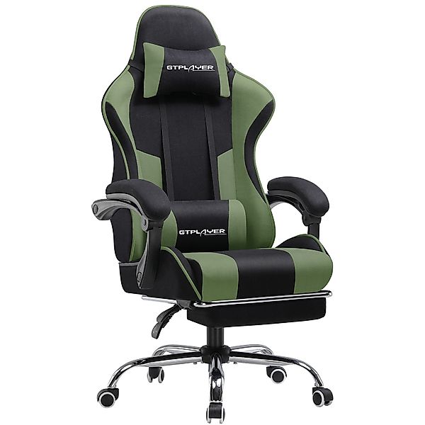 GTPLAYER Gaming-Stuhl Bürostuhl mit Massagefunktion, Fußstütze, günstig online kaufen