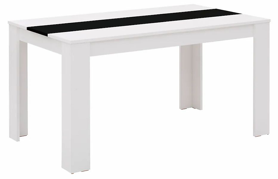 HELA Esstisch "SIMONE" Breite 140cm, mit Wendeeinlage Dekor/Schwarz, Unser günstig online kaufen