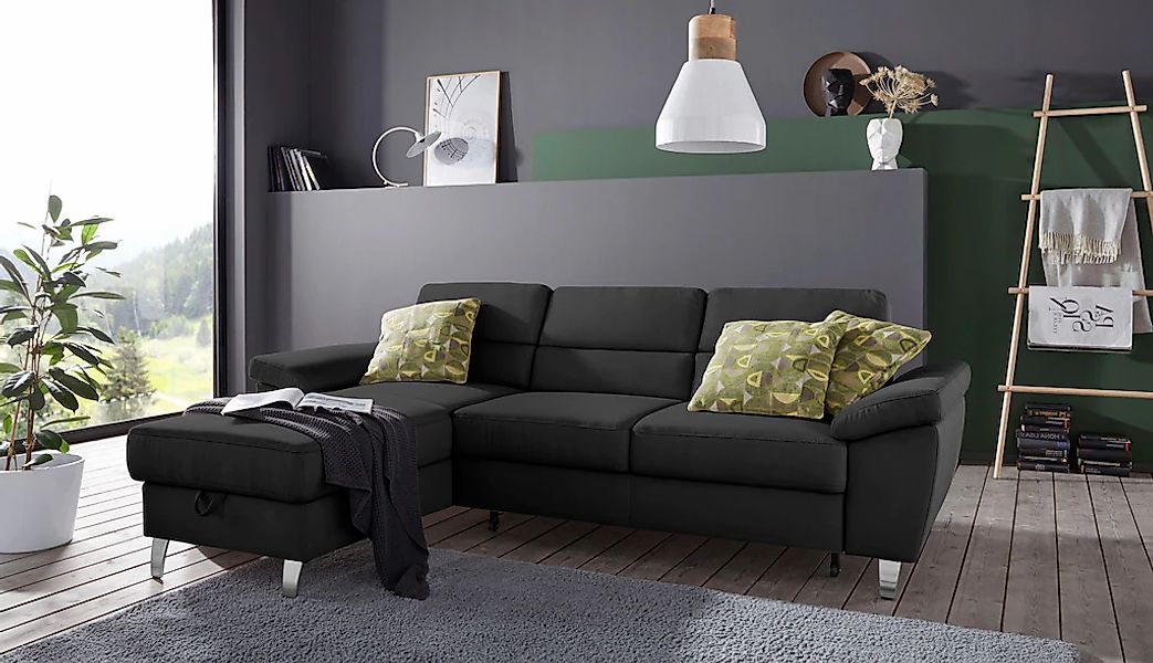 sit&more Ecksofa "Sorano L-Form" wahlweise mit Bettfunktion und Bettkasten günstig online kaufen