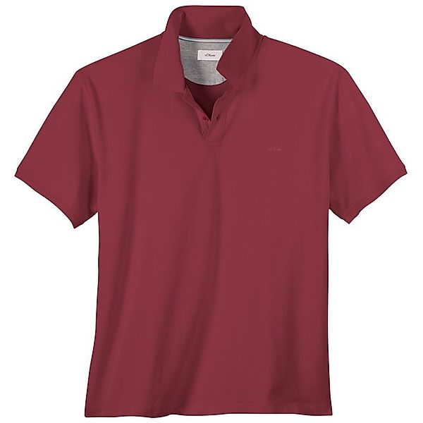 s.Oliver Poloshirt s.Oliver Übergrößen Basic Stretch-Poloshirt rot günstig online kaufen