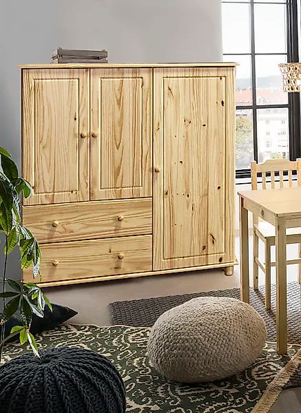 Home affaire Kommode, (1 St.), 2 Schubladen mit Metallführungen günstig online kaufen