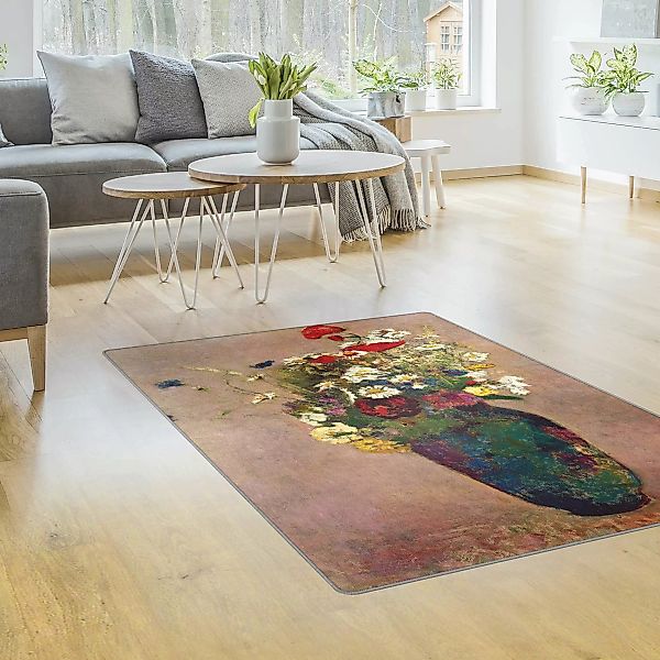 Teppich Odilon Redon - Blumenvase mit Mohn günstig online kaufen