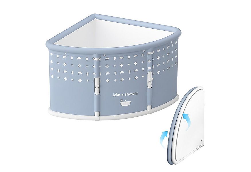 Rutaqian Babybadewanne für Kinder, faltbarer fächerförmiger Badekübel, Haus günstig online kaufen