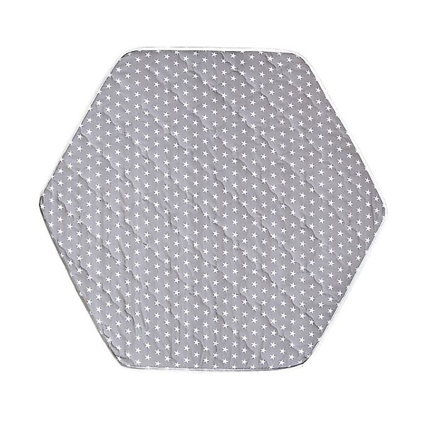 Laufgitter-Matratze 6-Eckige Laufgittermatratze Grey Stars, Baby-Delux, günstig online kaufen