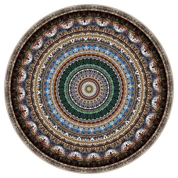 Moooi Carpets - Mexico City Teppich Ø350cm - mehrfarben/Polyamid mit niedri günstig online kaufen