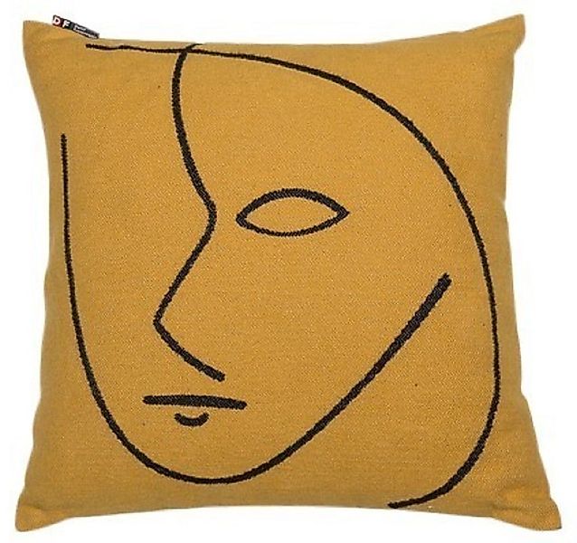 DAVID FUSSENEGGER Kissenhülle Nova 'Auge' 50 x 50 cm Senf günstig online kaufen