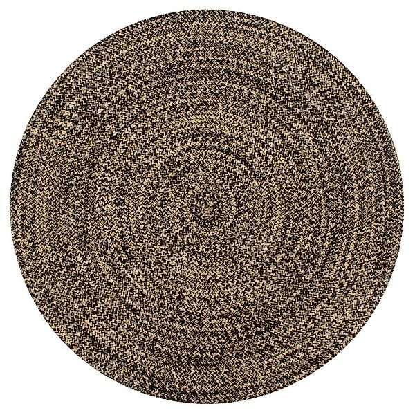 vidaXL Teppich Teppich Handgefertigt Jute Schwarz günstig online kaufen