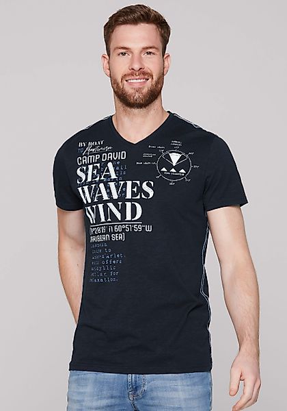CAMP DAVID T-Shirt mit Wording-Prints günstig online kaufen