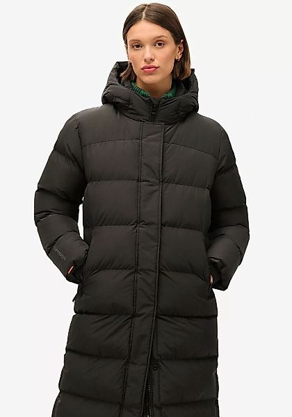 Superdry Steppjacke "HOODED LONGLINE SPORTS PUFFER", mit Kapuze günstig online kaufen