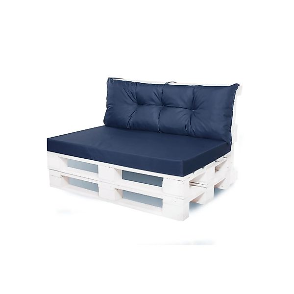 Setgarden Mix Set Palettenkissen 120x60x10cm Sitzkissen + Rückenkissen 120x günstig online kaufen
