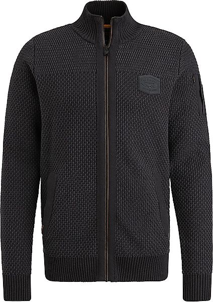 PME Legend Strickjacke Knitted Structure Schwarz - Größe XXL günstig online kaufen