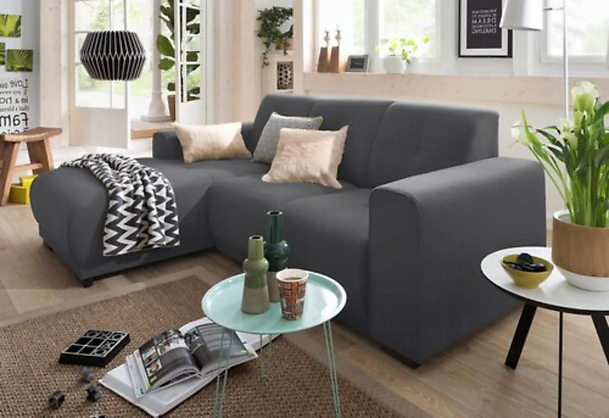 Home affaire Ecksofa »Langeland L-Form«, incl. 2 Zierkissen, Recamiere wahl günstig online kaufen