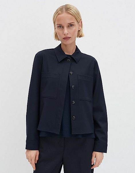 someday Hemdbluse ZWOLI Regular Boxy aus Viskose Woll Mix gerader Schnitt, günstig online kaufen