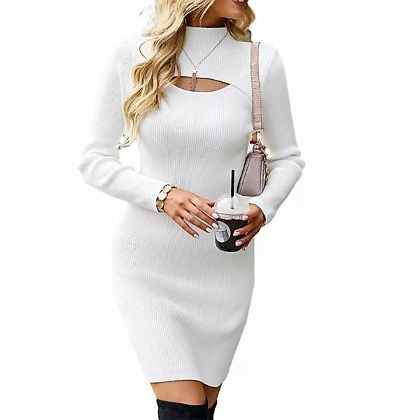 ZWY A-Linien-Kleid Sexy, schlankes, hüftlanges Kleid mit Stricküberzug günstig online kaufen