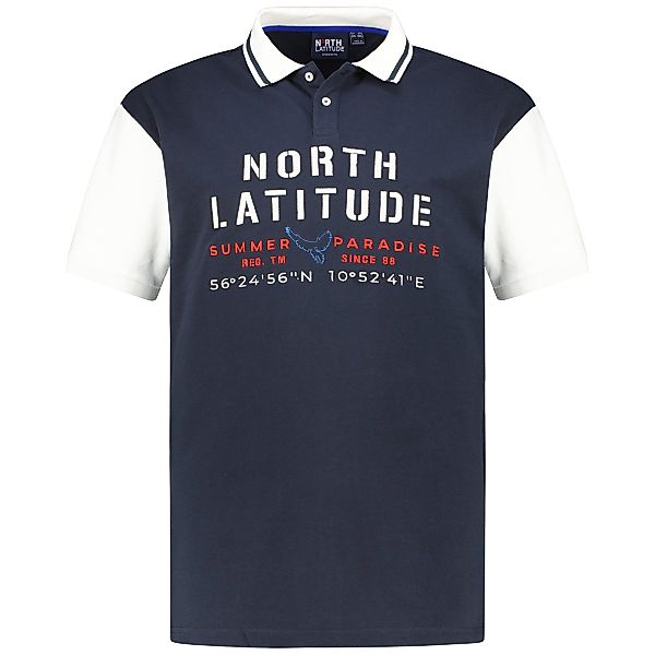 North Poloshirt mit Label-Stickerei Farbe blau Größe: 4XL günstig online kaufen