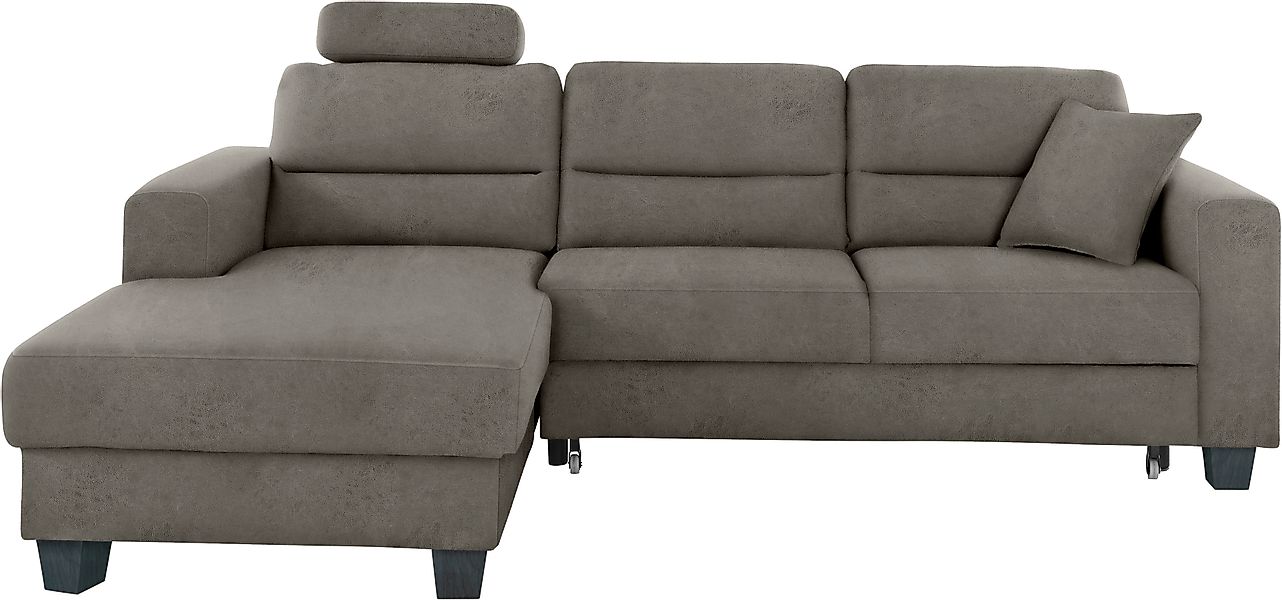 TRENDMANUFAKTUR Ecksofa »Chamber, zeitlos und modern, hoher Sitzkomfort, L- günstig online kaufen