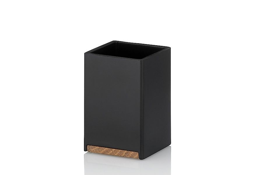 kela Zahnputzbecher Cube, Element aus Eichenholz günstig online kaufen
