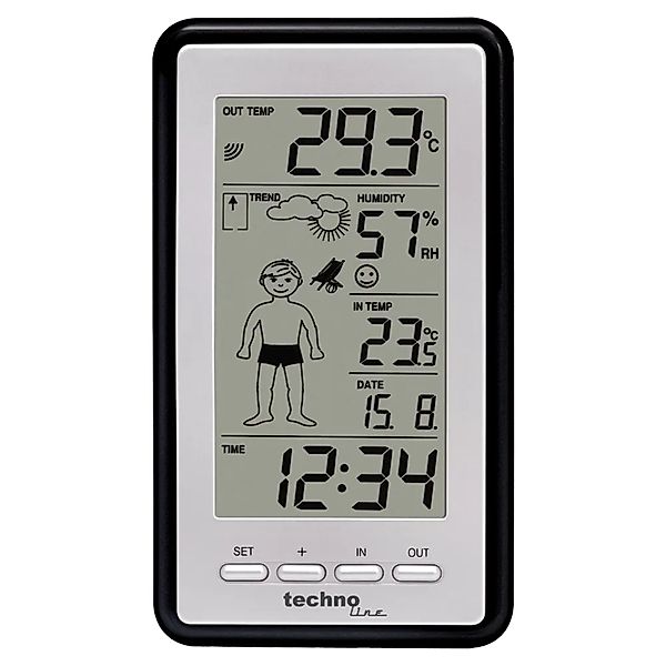 technoline Wetterstation WS 9632 Schwarz günstig online kaufen
