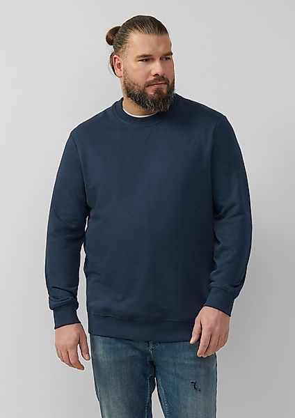 s.Oliver Sweatshirt aus Baumwollmischung Farbe türkis Größe: 3XL günstig online kaufen