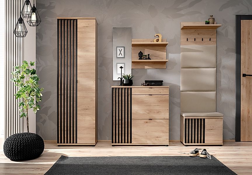 ASM-Moebel Garderoben-Set Flurgarderobe PEDRO VII mit günstig online kaufen