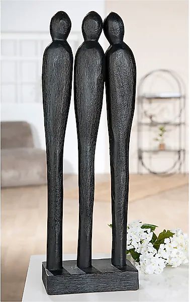 Casablanca by Gilde Engelfigur »Skulptur Three people, schwarz« günstig online kaufen