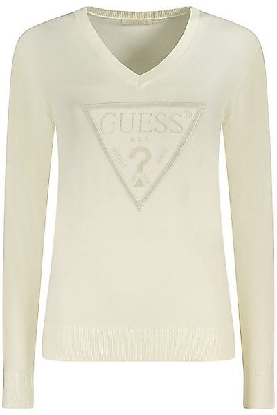 GUESS JEANS Strickpullover Elegantes Damen Langarmshirt mit V-Ausschnitt un günstig online kaufen