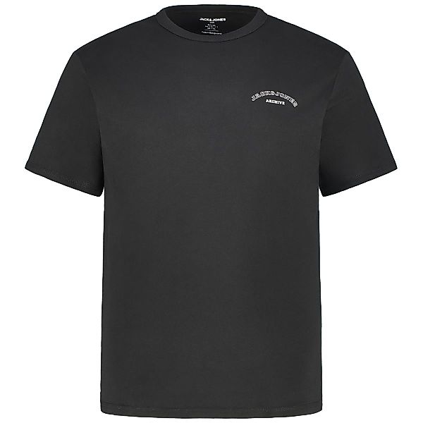 Jack&Jones T-Shirt mit Label-Print Farbe schwarz Größe: 5XL günstig online kaufen