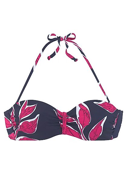 LASCANA Bügel-Bandeau-Bikini-Top "Cataleya", (1 St.), im Blätter-Design günstig online kaufen