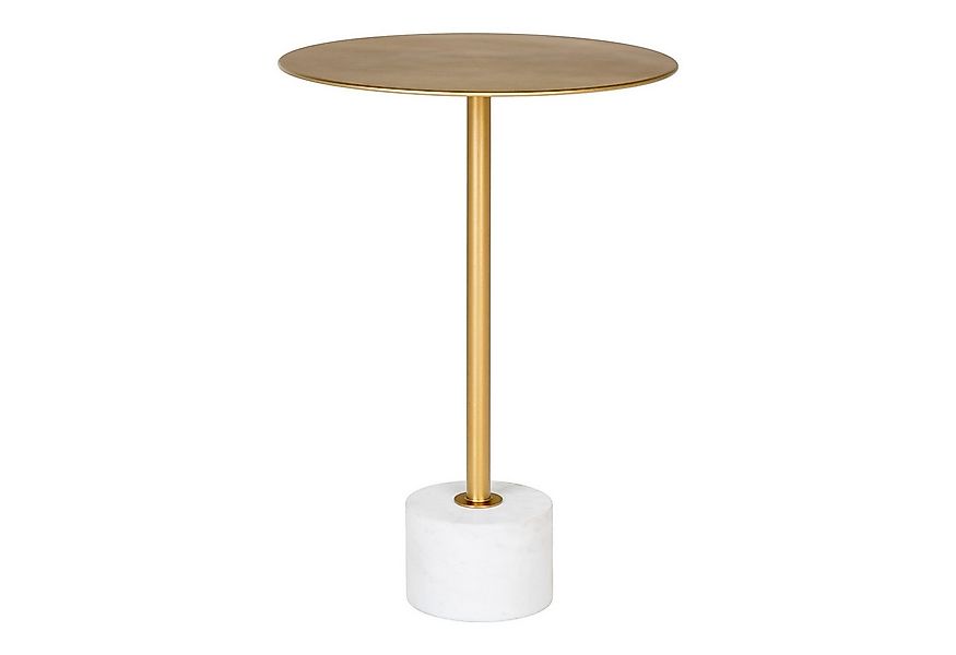 House Nordic Beistelltisch Lecco, in Messing, Marmor - 41x58x41cm (BxHxT) günstig online kaufen