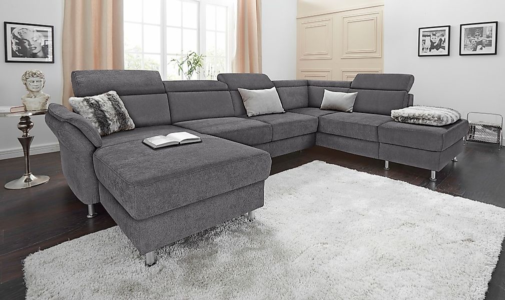 sit&more Wohnlandschaft "Avignon U-Form" wahlweise mit Bettfunktion und Sta günstig online kaufen