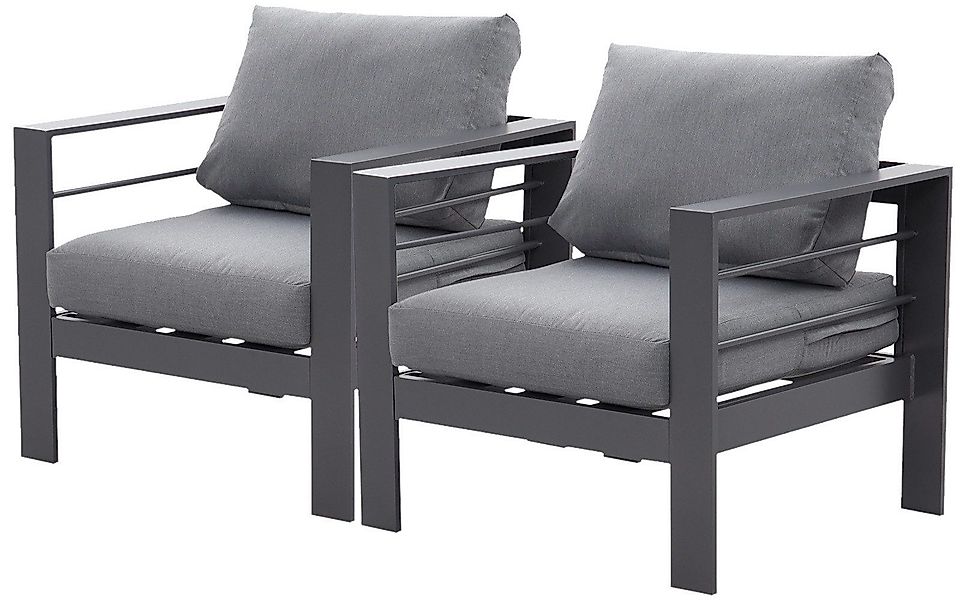 MeXo Gartenlounge-Set Gartenmöbel Set Aluminium Loungeset günstig online kaufen