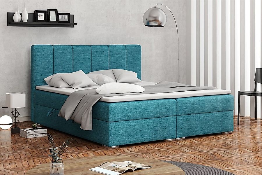 Fun Möbel Boxbett Schlafzimmerbett ALVARA in Kunstleder o. Stoff incl. Bett günstig online kaufen