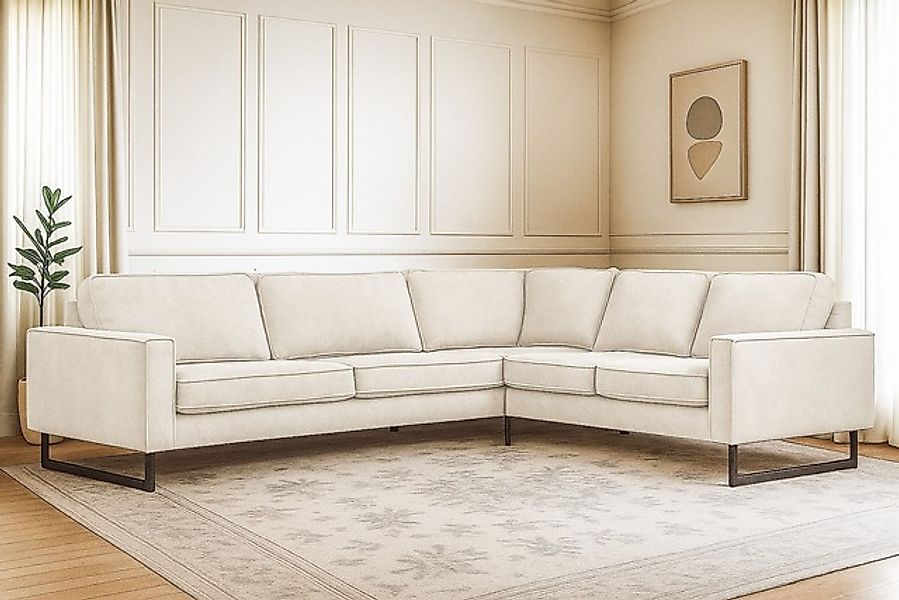 Home affaire Ecksofa »Pinto, XXL, 250/290 cm, langer Schenkel, Ottomane« Co günstig online kaufen