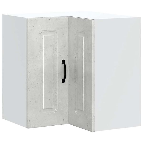vidaXL Küchen-Eckhängeschrank Kalmar Betongrau Holzwerkstoff 853621 günstig online kaufen