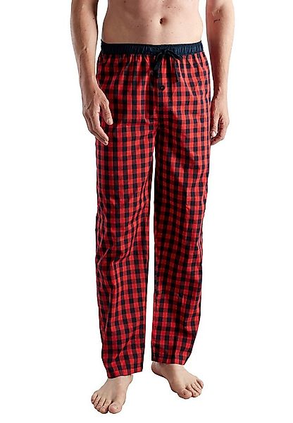CECEBA Schlafhose CECEBA Herren Lange-Hose rot kariert (1-tlg) günstig online kaufen