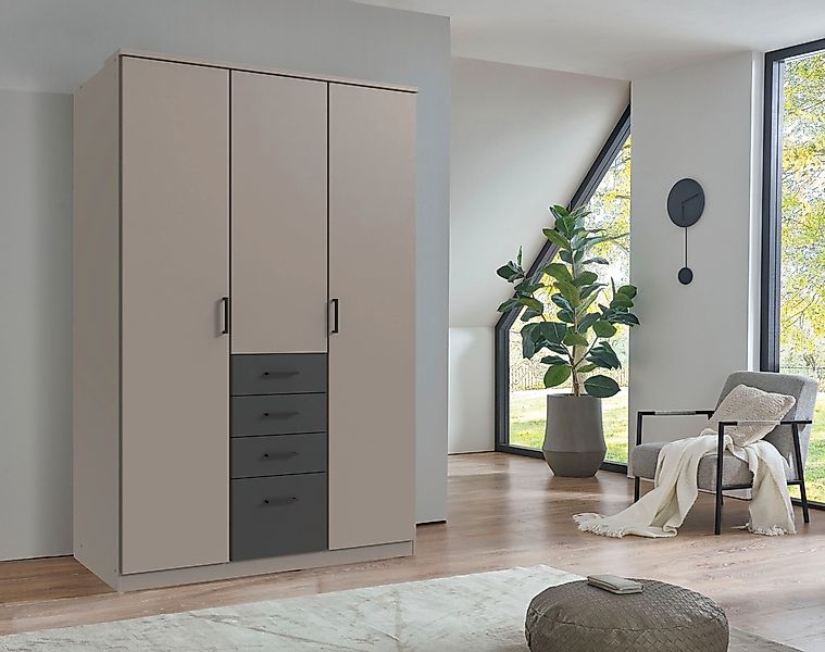 Wimex Kleiderschrank "Cottbus, in weiß oder grau modern kombiniert mit grap günstig online kaufen