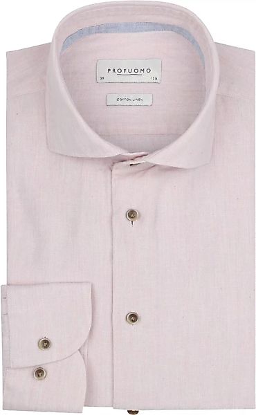 Profuomo Hemd Leinen Rosa - Größe 44 günstig online kaufen