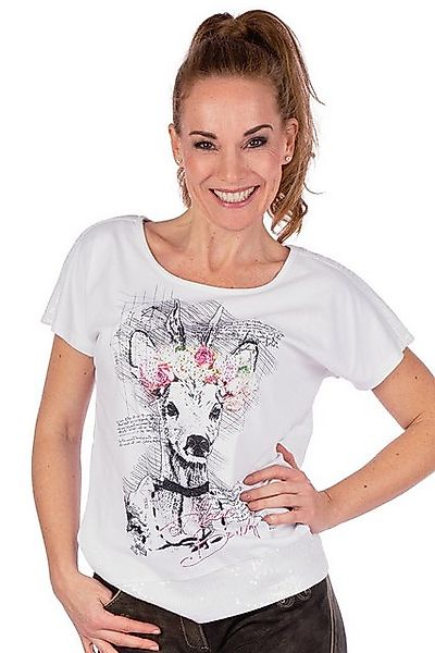 MarJo Trachtenshirt Trachtenshirt Damen - VALESKA - edelweiß günstig online kaufen