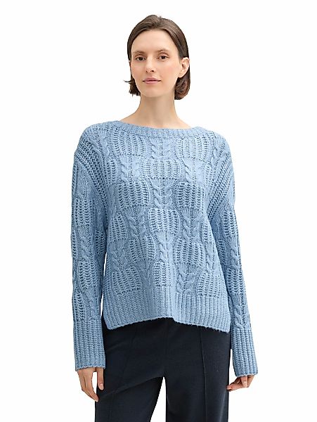 TOM TAILOR Strickpullover, mit Zopfmuster günstig online kaufen