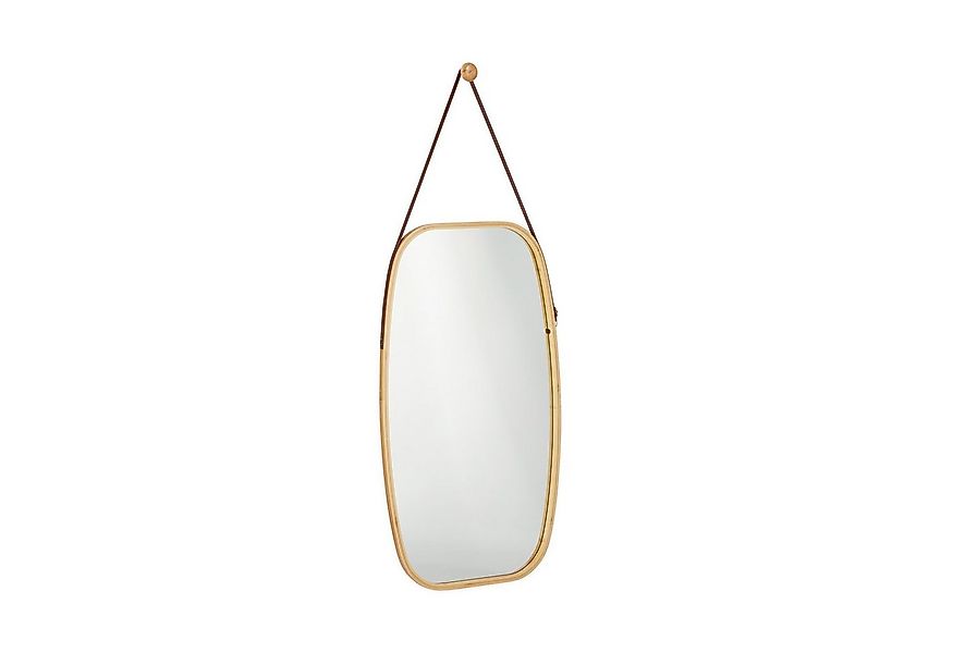 relaxdays Wandspiegel Ovaler Hängespiegel mit Riemen günstig online kaufen