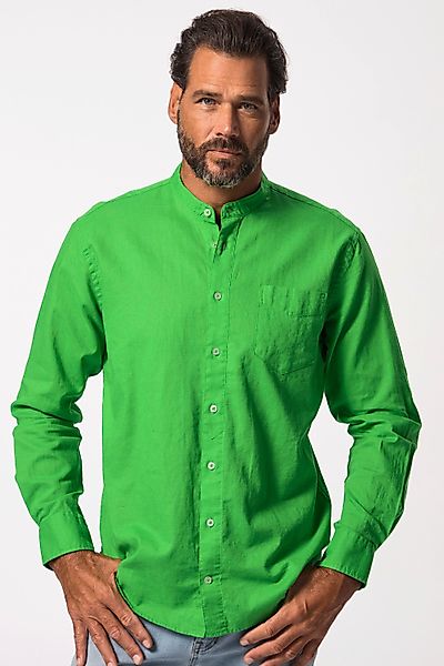 JP1880 Businesshemd Hemd Langarm Leinenmix Stehkragen günstig online kaufen