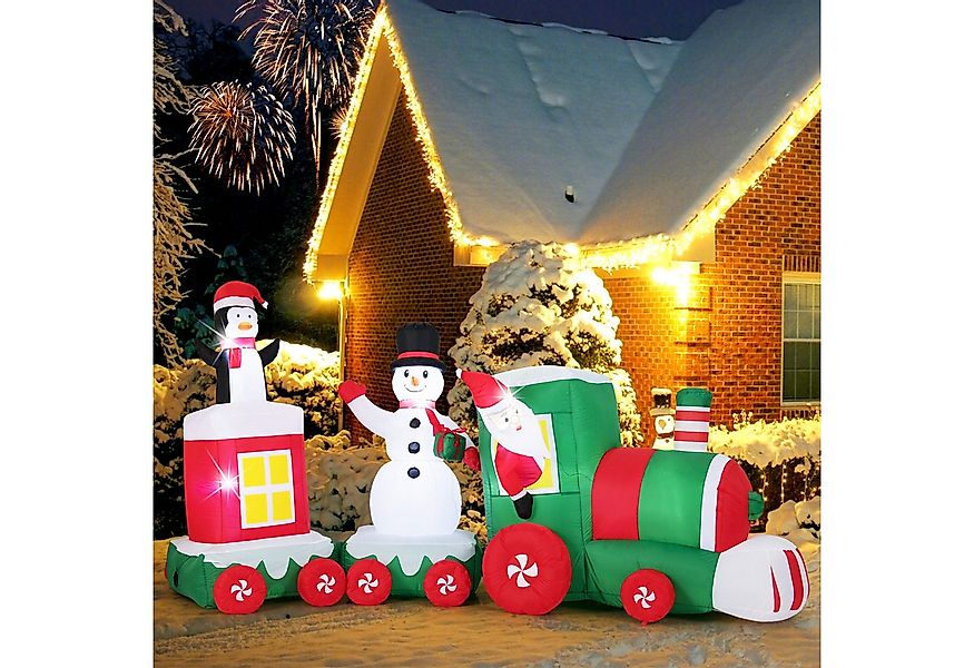 COSTWAY Weihnachtsfigur (1 St), Weihnachtszug, LED Weihnachtsdeko, Weihnach günstig online kaufen