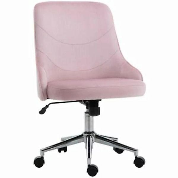 Vinsetto Bürostuhl mit Wippfunktion rosa günstig online kaufen