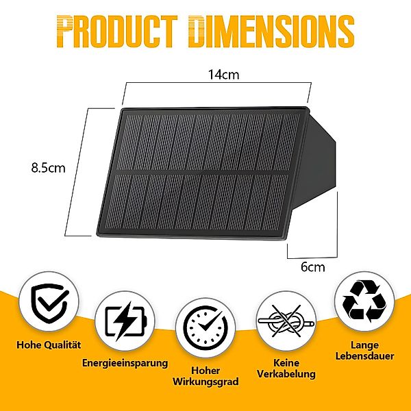 ZMH Außen-Wandleuchte 1/2/4 Wandlampe Warmweiß 3000K günstig online kaufen