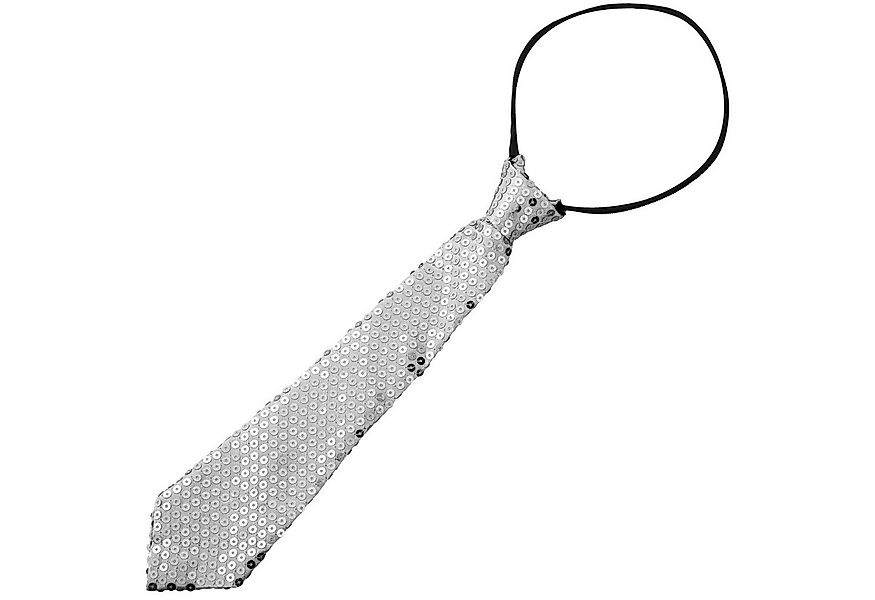 dressforfun Kostüm Pailletten-Krawatte, Schmale Unisex-Krawatte in Einheits günstig online kaufen
