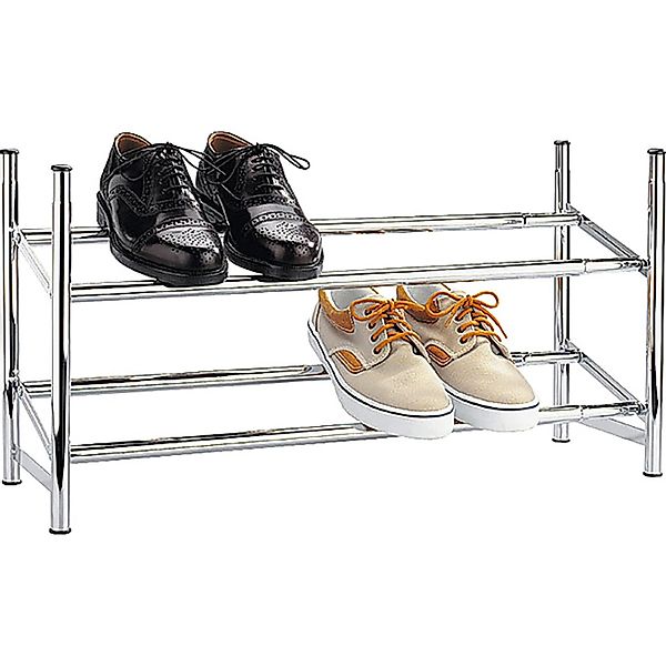 Wenko Schuhregal Ausziehbar Vernickelt  62-115 x 23 x 35 cm günstig online kaufen