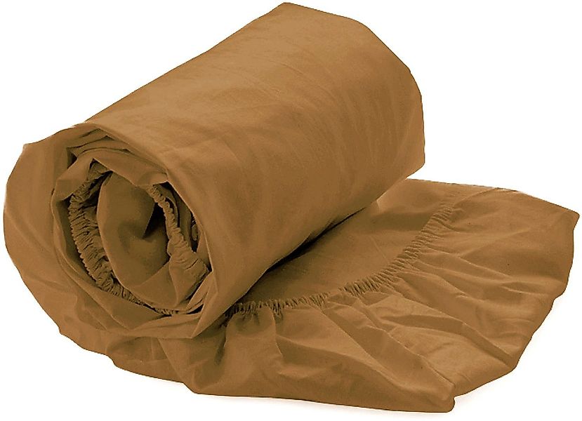 YELLOW Spannbettlaken Percale, Perkal, Gummizug: rundum, günstig online kaufen